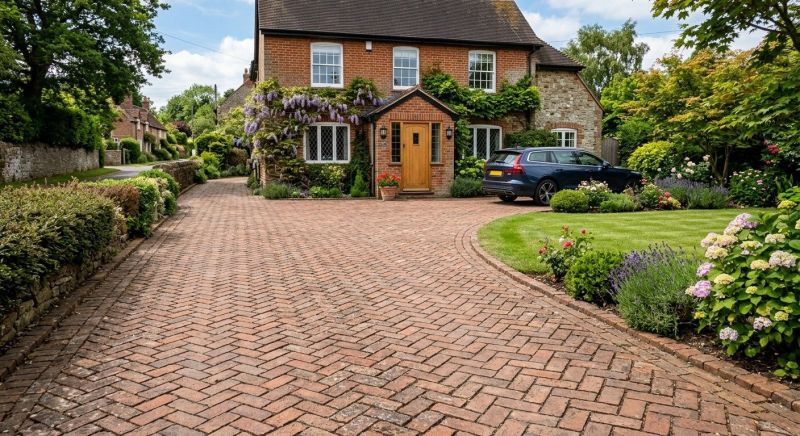 Brick Driveway Installation in Framingham, MA
