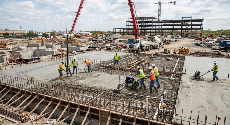 Commercial Slab Installation in Charleston, SC