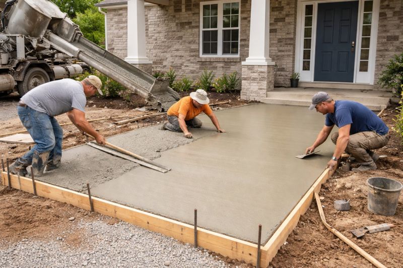 Concrete Porch Construction in Sacramento, CA