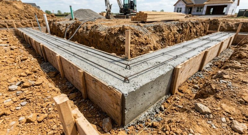 House Footing Construction in Fredericksburg, VA