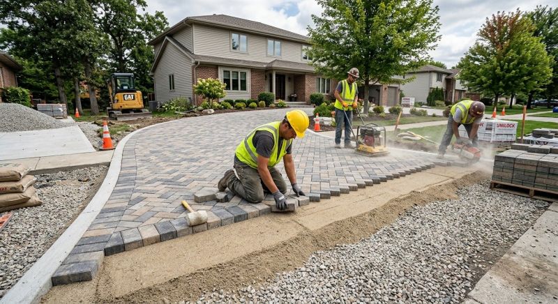 Paver Driveway Installation in Aurora, CO