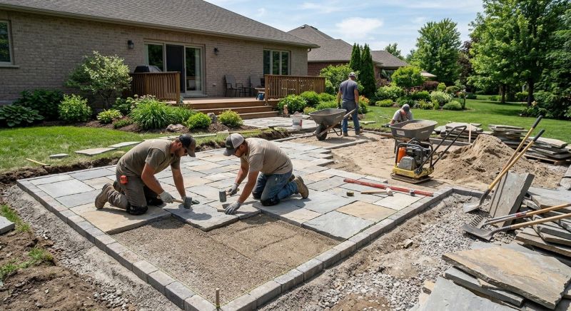 Paver Patio Installation in Boston, MA