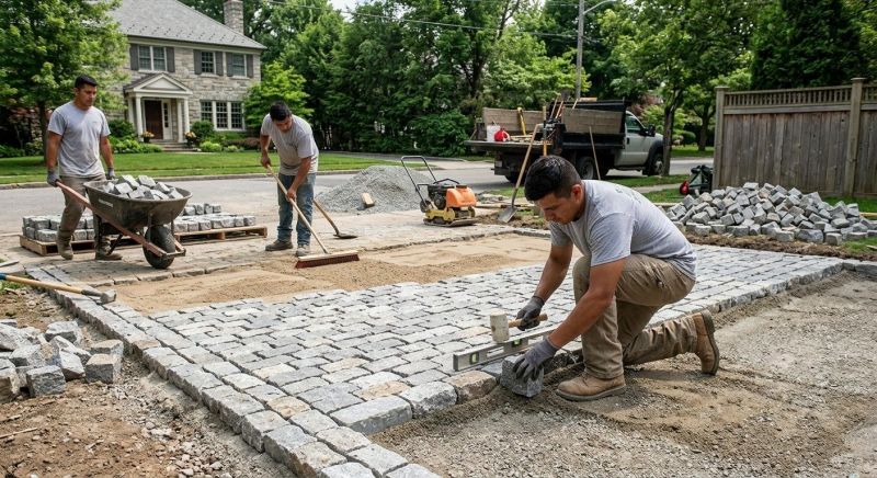 Paver Walkway Installation in Norwalk, CT