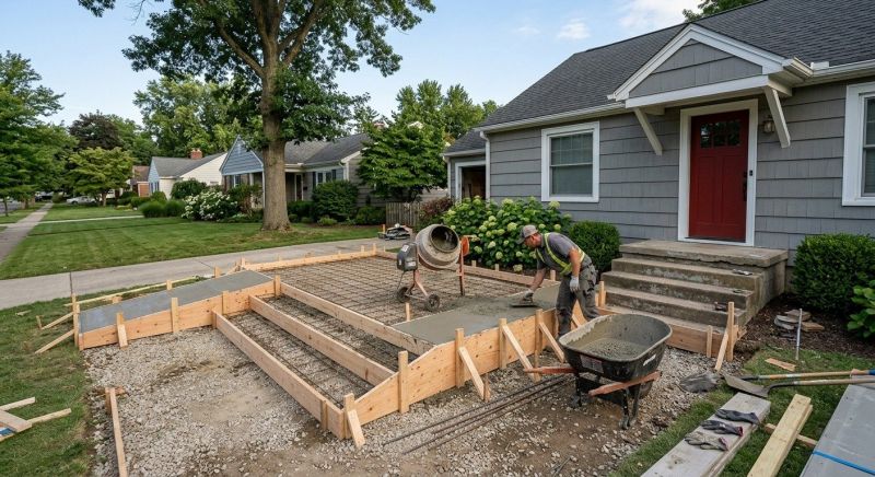 Porch Slab Installation in Fort Collins, CO