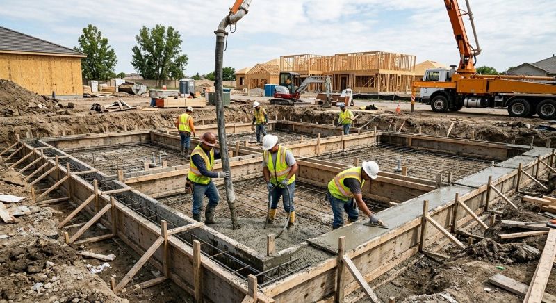 Poured Foundation Installation in Fort Worth, TX