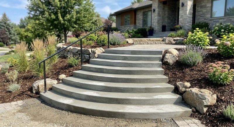 Poured Steps Installation in Denver, CO