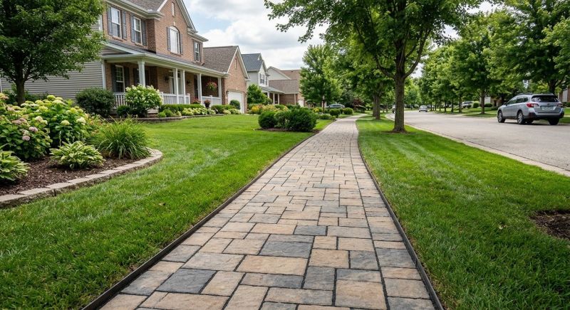 Sidewalk Pavers Installation in Boston, MA