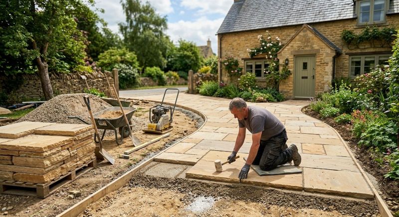 Stone Driveway Construction in Littleton, CO