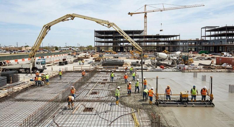 Commercial Slab Installation in Spartanburg, SC