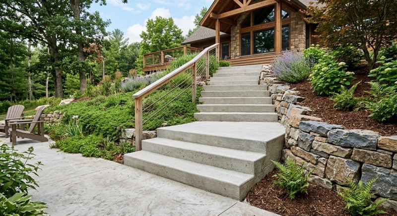 Poured Steps Installation in Salt Lake City, UT